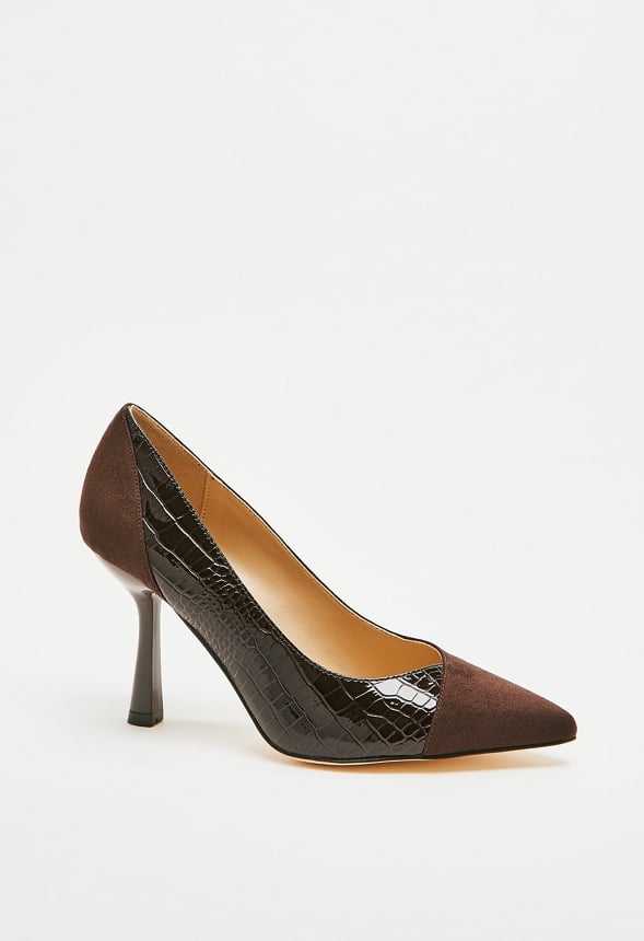 Estelle Pointed Toe Pump Coffee