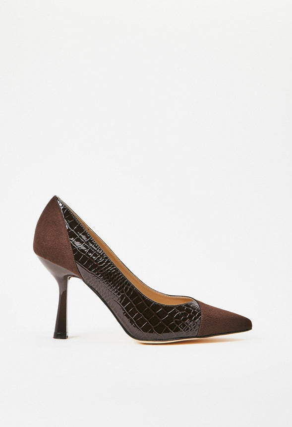 Estelle Pointed Toe Pump Coffee