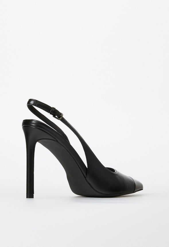 Alexiah Slingback Pump Black/Gunmetal