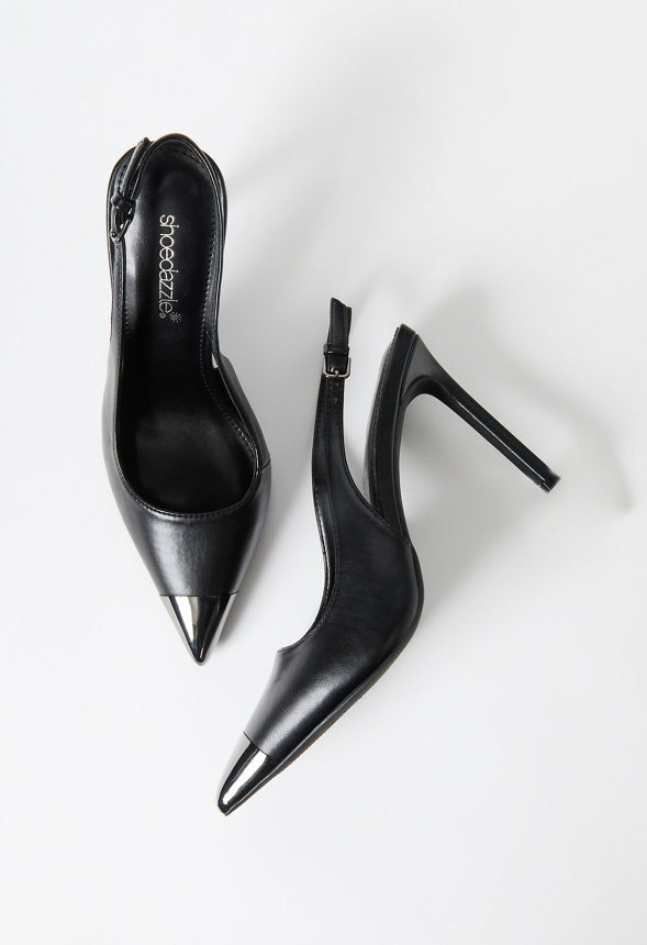 Alexiah Slingback Pump Black/Gunmetal