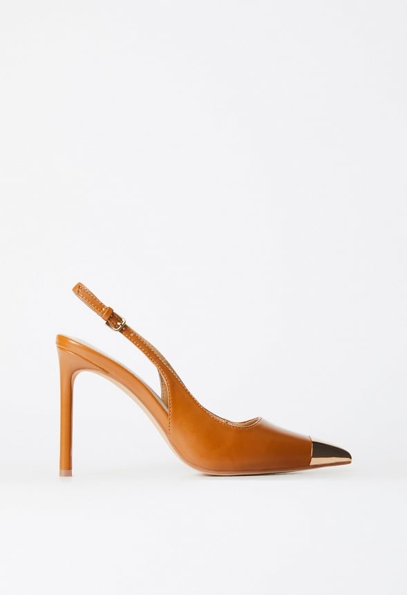 Alexiah Slingback Pump Camel/Gold