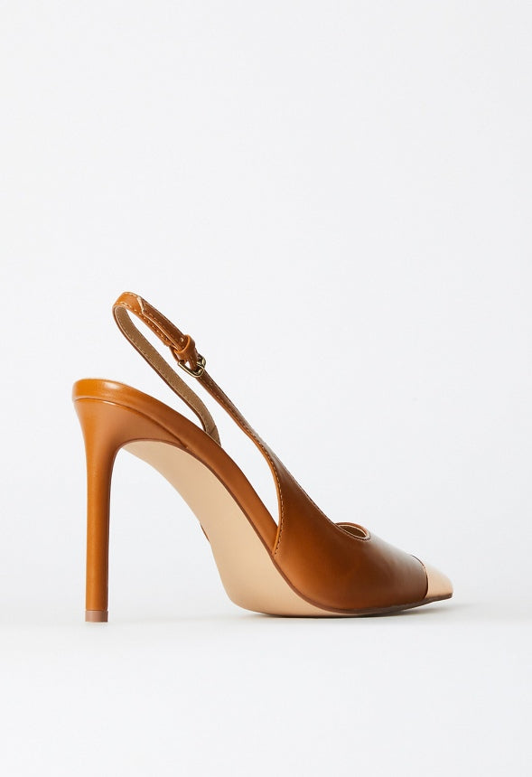 Alexiah Slingback Pump Camel/Gold