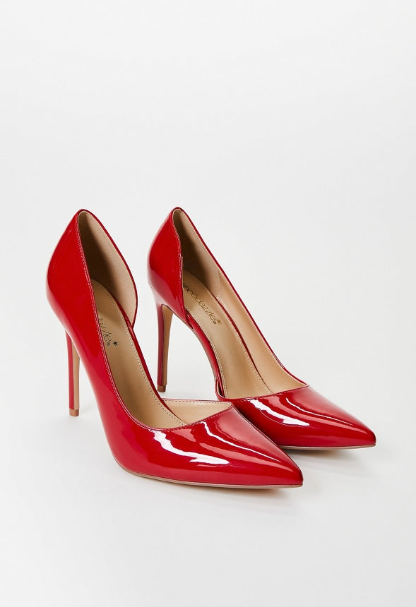 Annakay Pointed Toe Pump Jester Red
