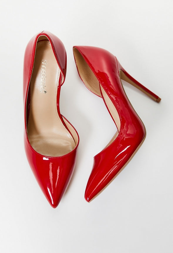 Annakay Pointed Toe Pump Jester Red
