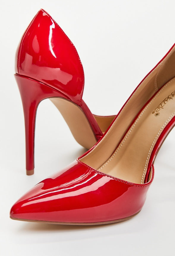 Annakay Pointed Toe Pump Jester Red