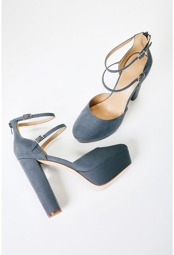 Ellery Platform Pump Stormy Blue