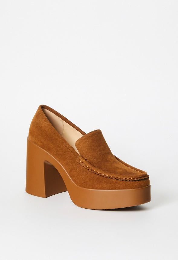 Reya Loafer Pump Camel