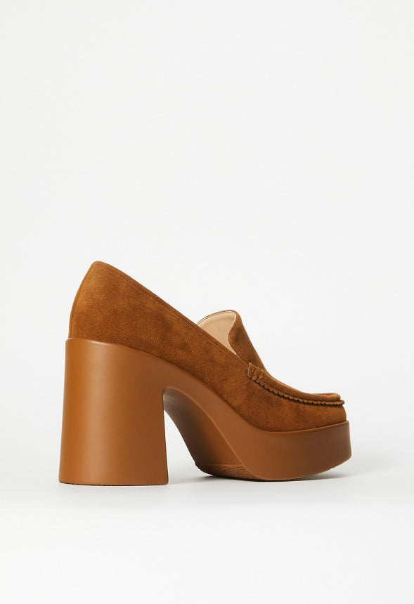 Reya Loafer Pump Camel