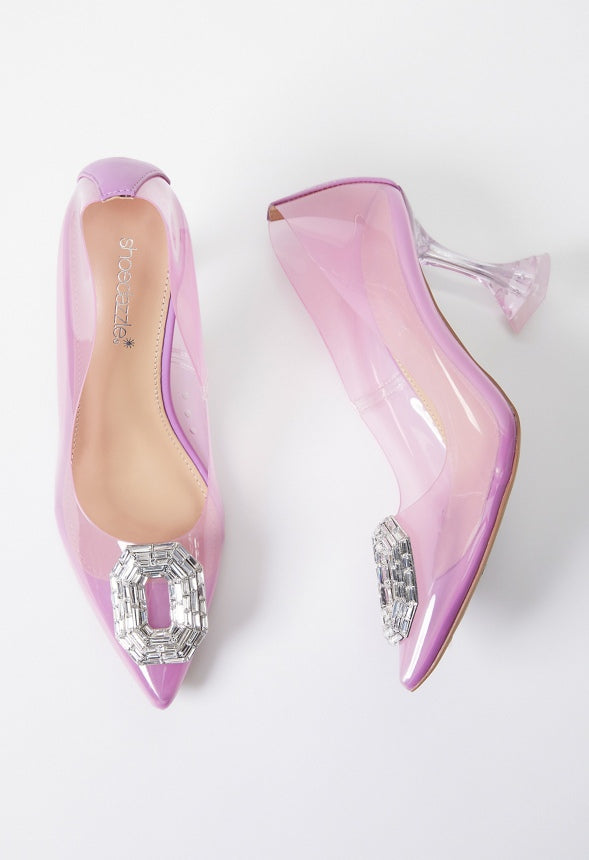 Seleste Embellished Pump Mulberry Purple