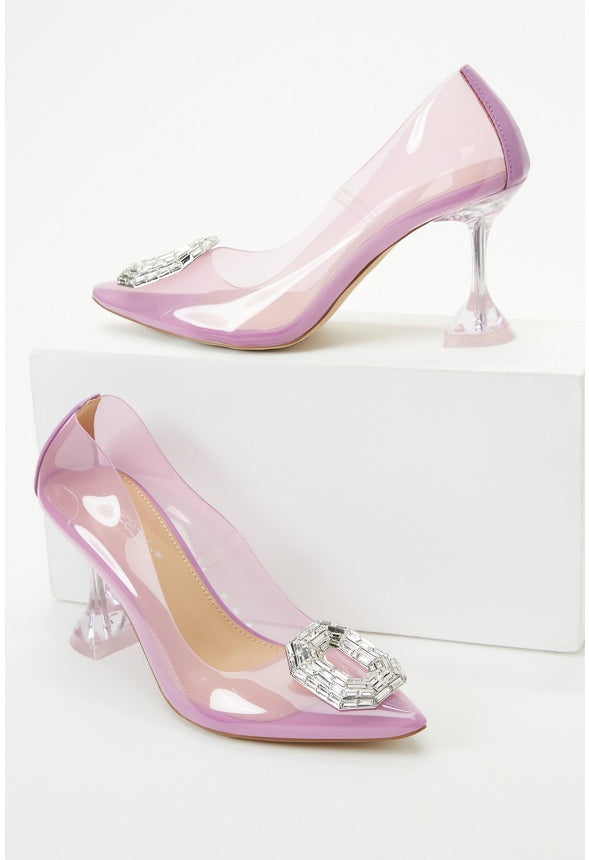 Seleste Embellished Pump Mulberry Purple