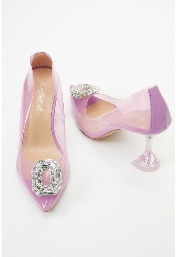 Seleste Embellished Pump Mulberry Purple
