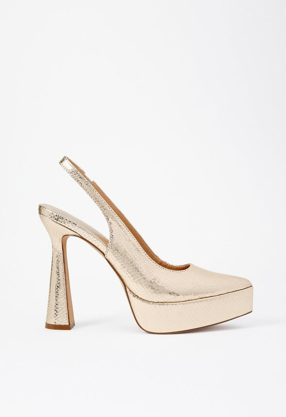 Veneta Slingback Pump Champagne