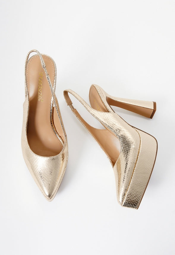 Veneta Slingback Pump Champagne