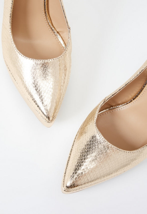 Veneta Slingback Pump Champagne