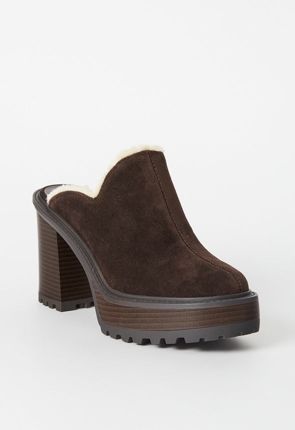 Alec Block Heeled Mule Coffee