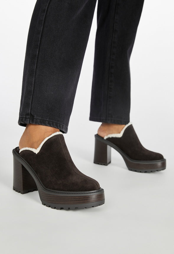 Alec Block Heeled Mule Coffee