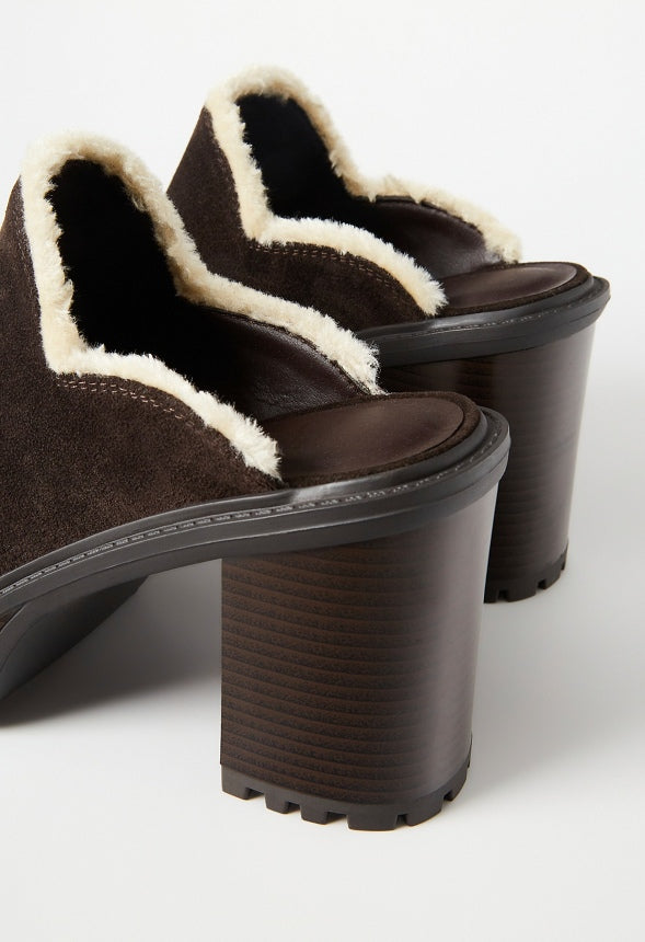 Alec Block Heeled Mule Coffee