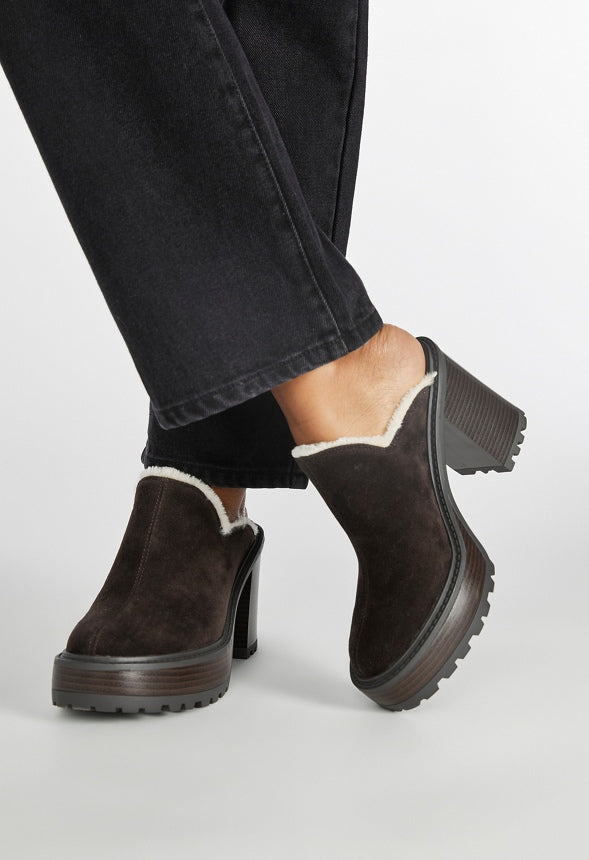 Alec Block Heeled Mule Coffee