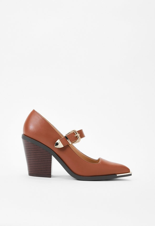 Abigaille Mary Jane Pump French Oak