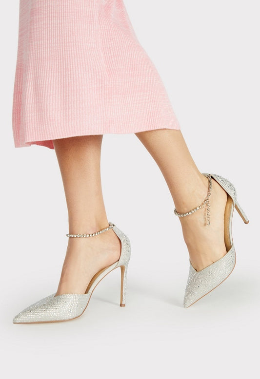 Jayda Embellished Pump Vapor Blue/Clear