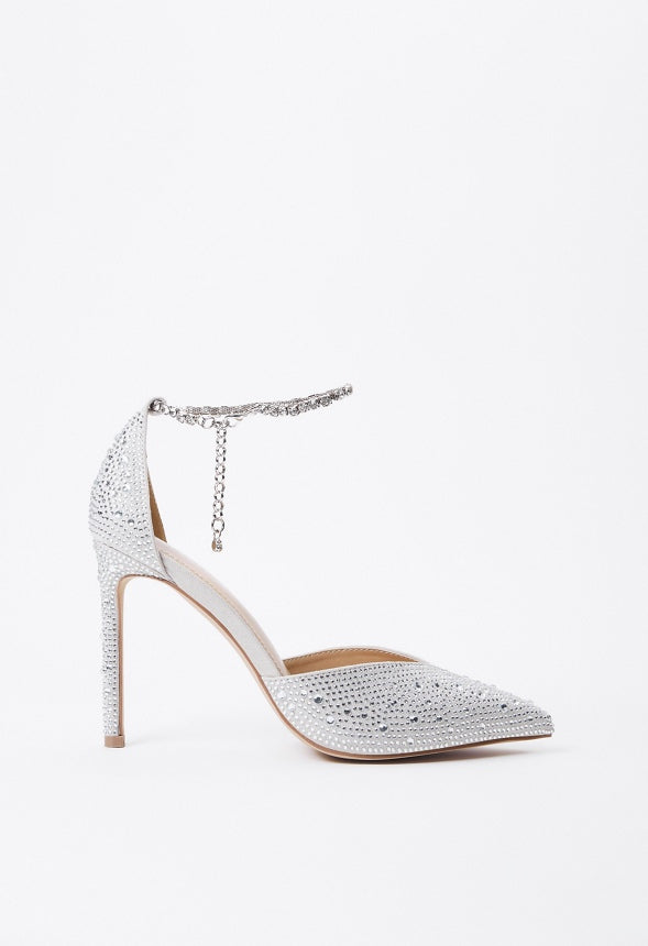 Jayda Embellished Pump Vapor Blue/Clear