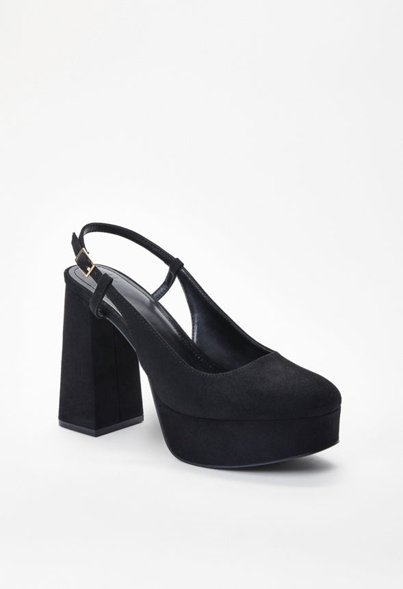 Mikayla Platform Pump Black