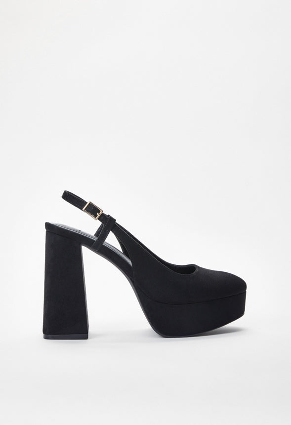 Mikayla Platform Pump Black