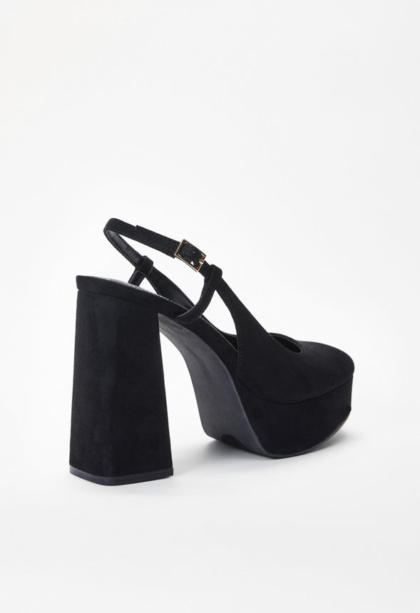 Mikayla Platform Pump Black