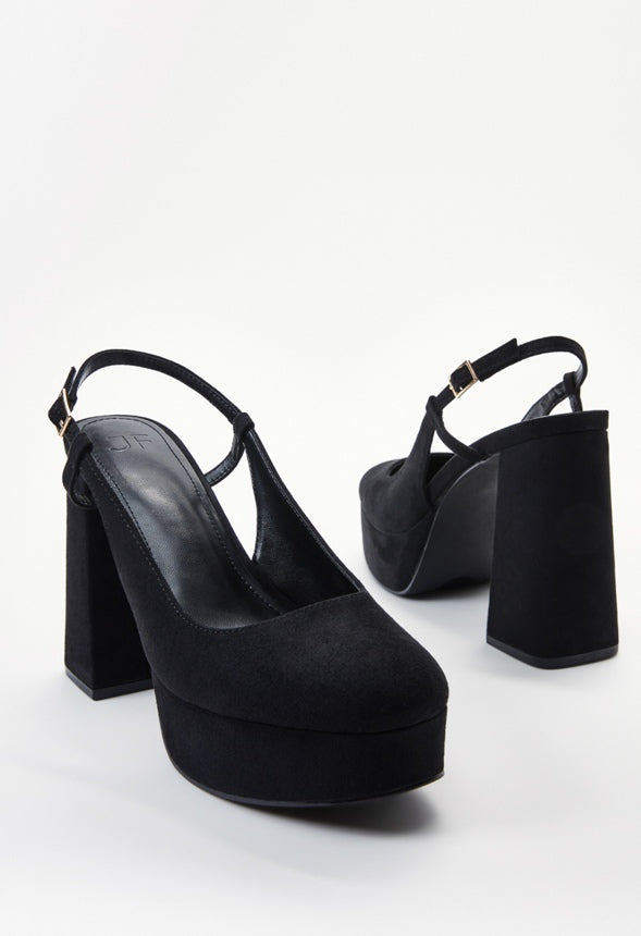 Mikayla Platform Pump Black
