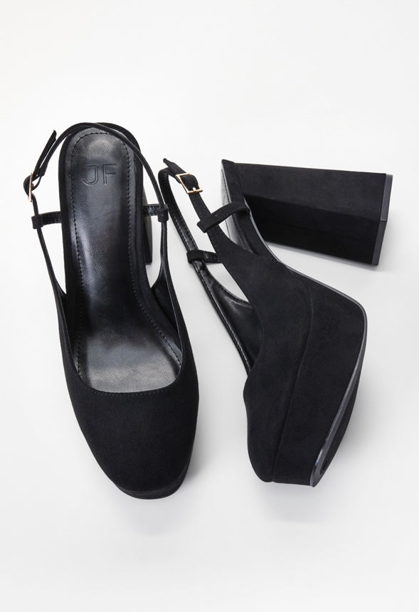 Mikayla Platform Pump Black