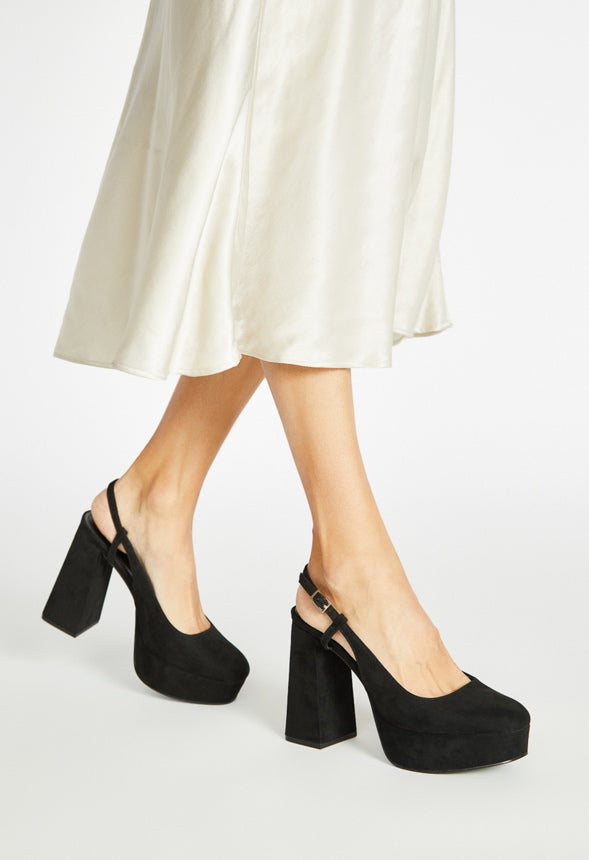 Mikayla Platform Pump Black
