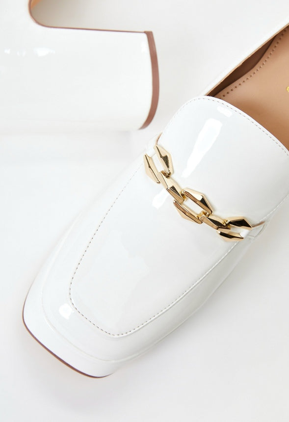 Libbie Platform Loafer Pump Bright White