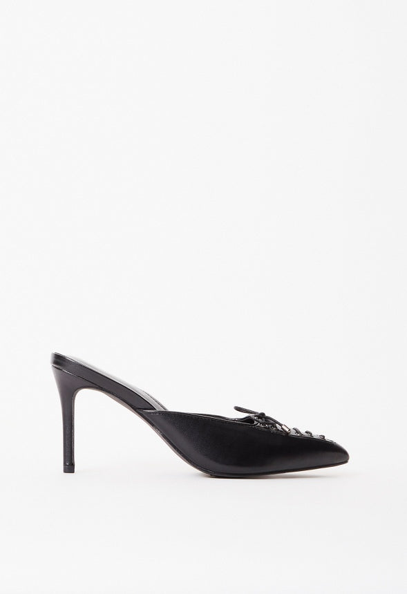 Cherie Mule Pump Black