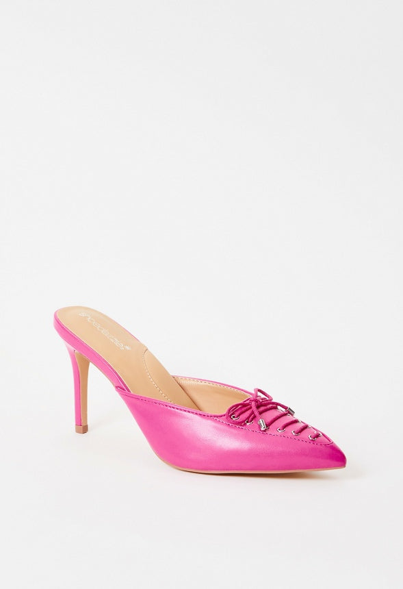 Cherie Mule Pump Shocking Pink