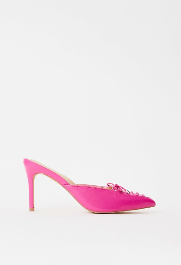 Cherie Mule Pump Shocking Pink