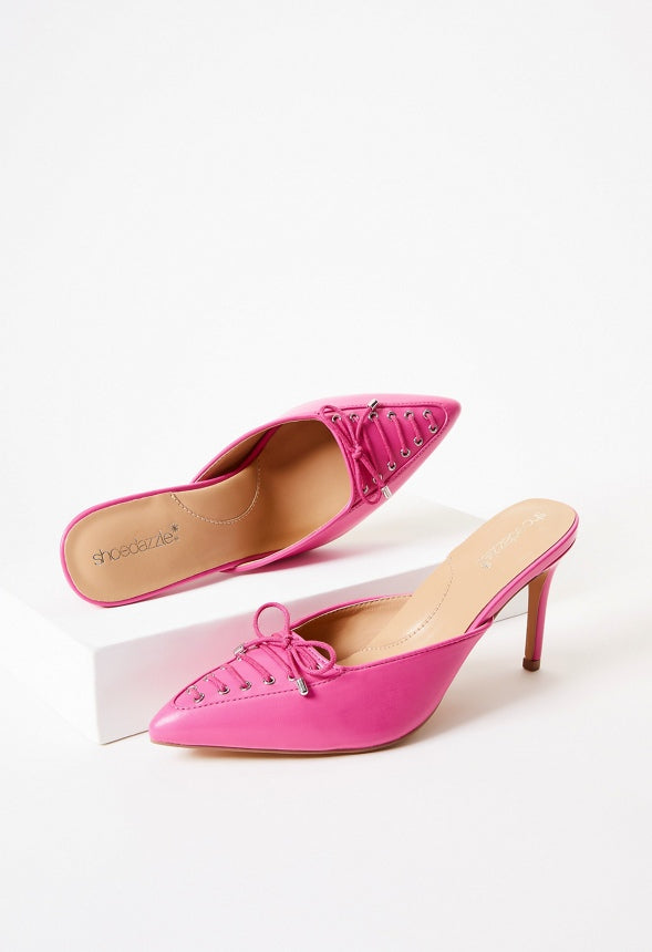 Cherie Mule Pump Shocking Pink