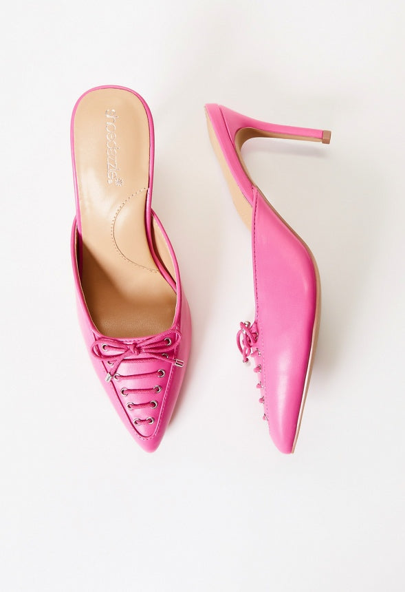 Cherie Mule Pump Shocking Pink