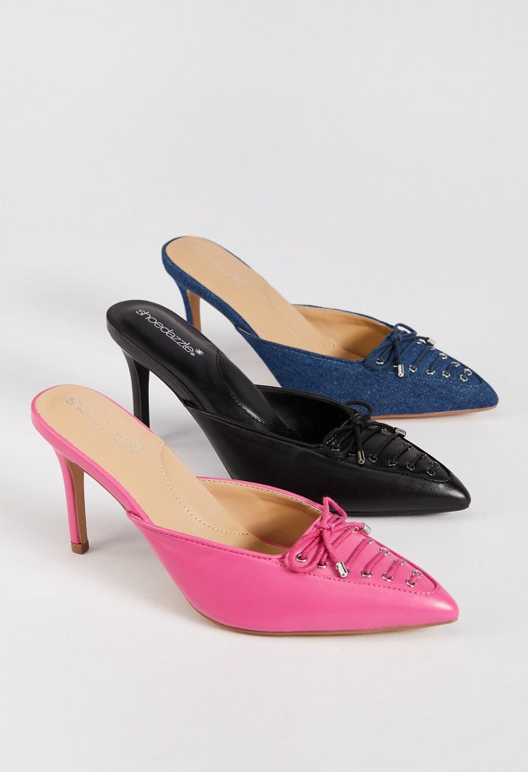 Cherie Mule Pump Shocking Pink