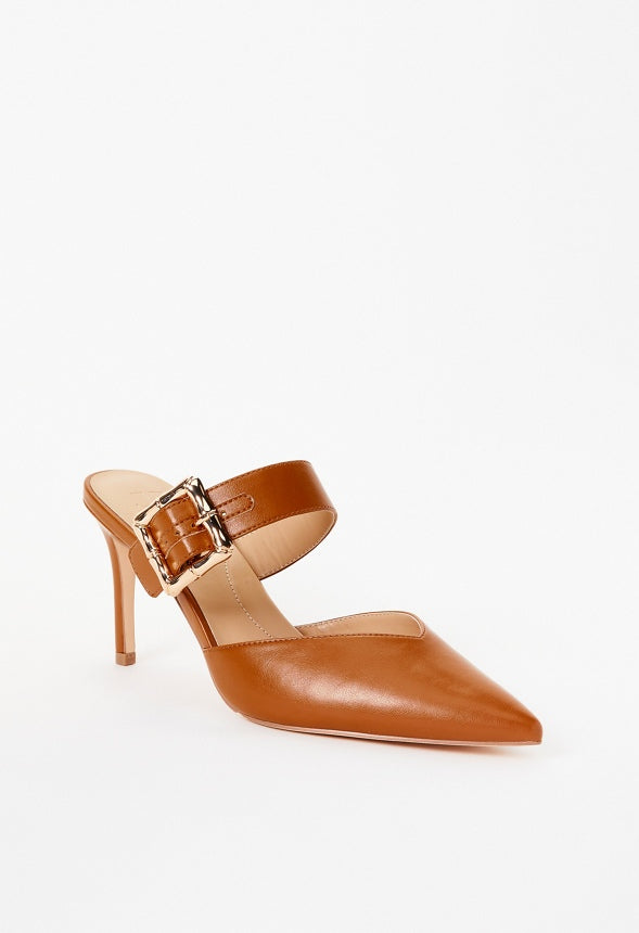 Cynthia Pointed Toe Pump Camel