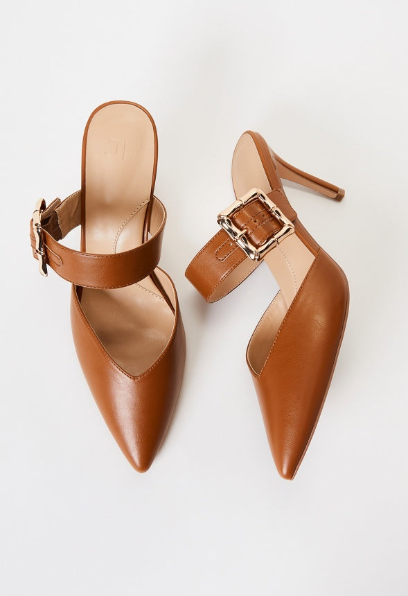 Cynthia Pointed Toe Pump Camel