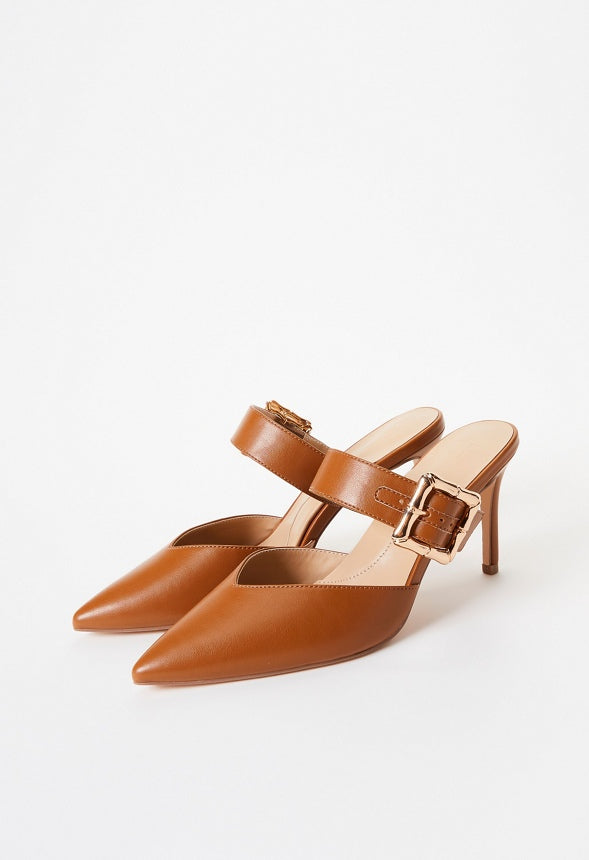 Cynthia Pointed Toe Pump Camel