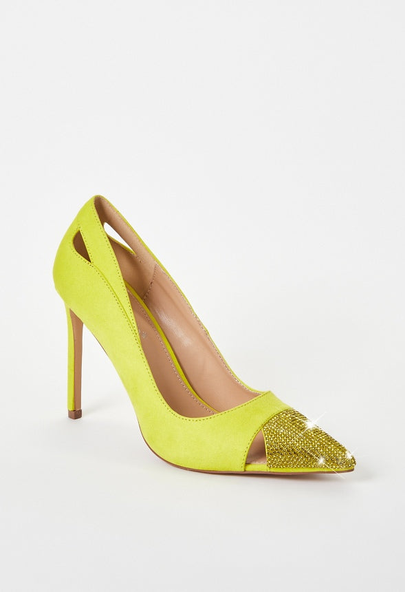 Zora Pointed Toe Pump Sulphur Spring Green