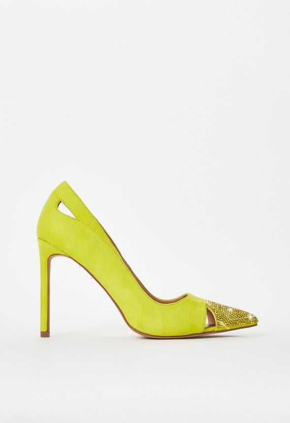 Zora Pointed Toe Pump Sulphur Spring Green
