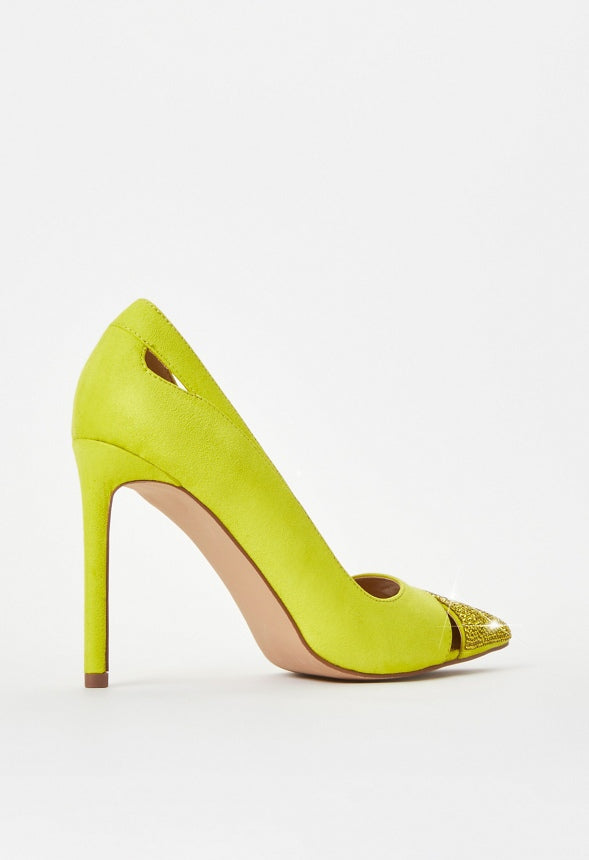 Zora Pointed Toe Pump Sulphur Spring Green