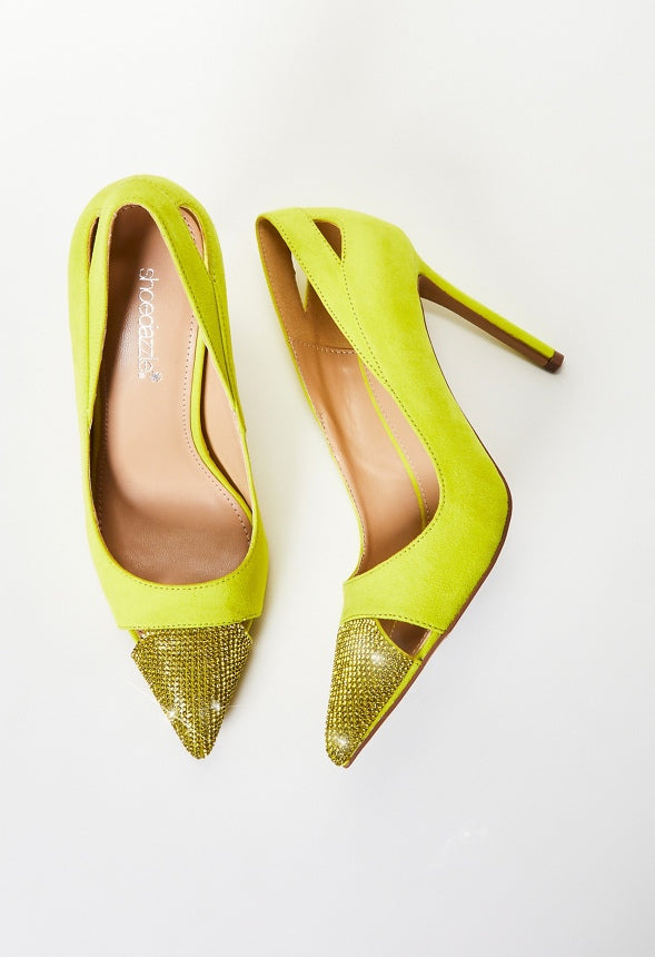 Zora Pointed Toe Pump Sulphur Spring Green