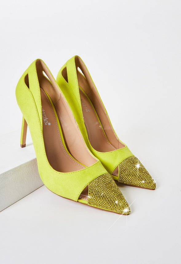 Zora Pointed Toe Pump Sulphur Spring Green