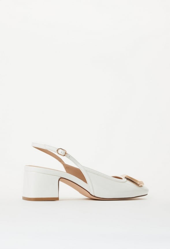 Sloanne Slingback Pump Bright White