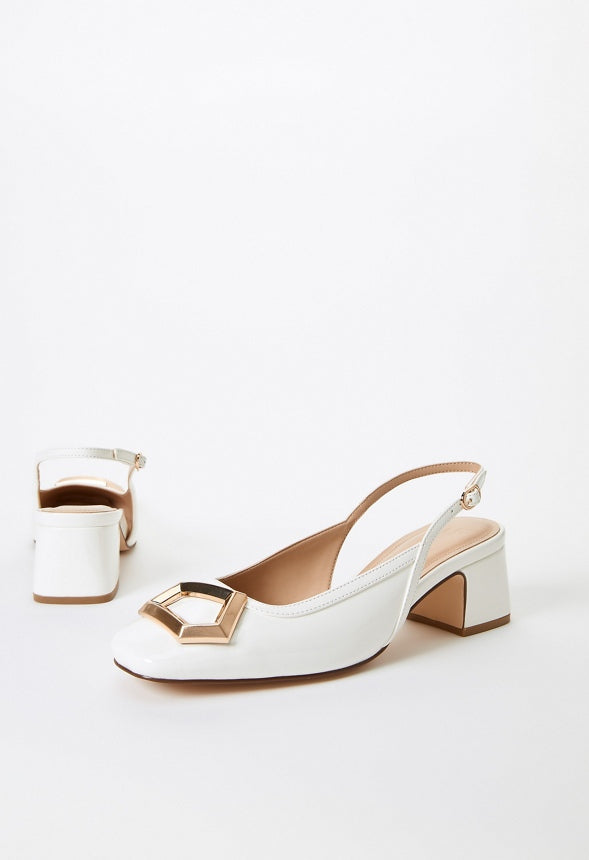 Sloanne Slingback Pump Bright White