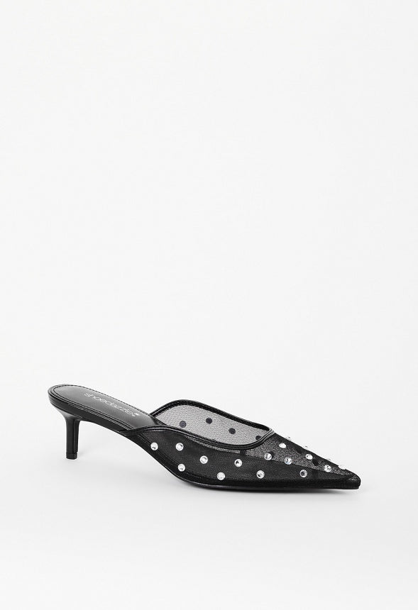 Nicolete Mule Pump Black