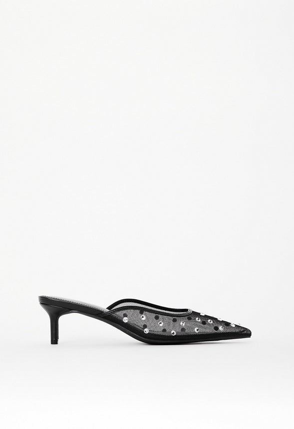 Nicolete Mule Pump Black